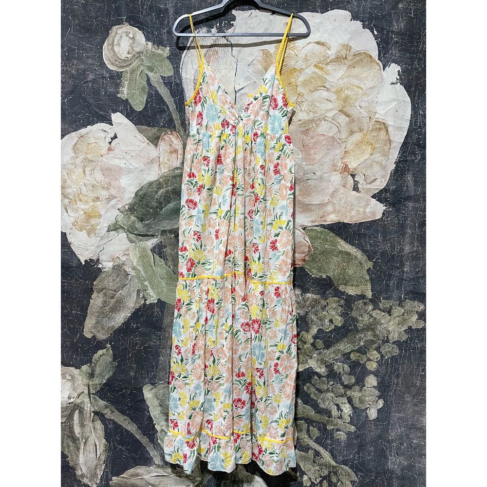 New Anthropologie x Ro's Garden Florida Maxi Dress sz M - Picture 8 of 9